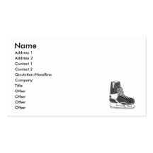 Hockey Skate Business Card Template