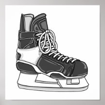Hockey Skate Print