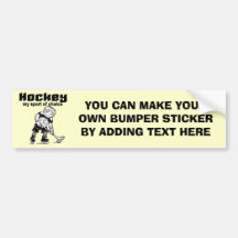 Hockey Sport of Choice Tshirts and Gifts Bumper Stickers