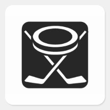 Hockey Square Stickers