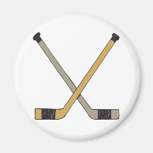 Hockey Sticks Fridge Magnet