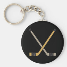 Hockey Sticks Keychains