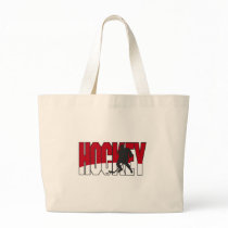 hockey text red bag