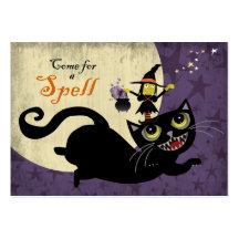 Hocus Pocus Reminder Notecard Business Card Templates