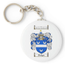 HODGES FAMILY CREST -  HODGES COAT OF ARMS KEYCHAINS