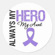 Hodgkin's Disease Aunt Always My Hero Stickers