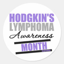 Hodgkins Disease Awarenes Month Stickers