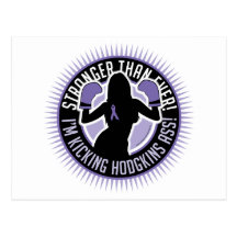 Hodgkin's Disease Boxing Girl Post Cards