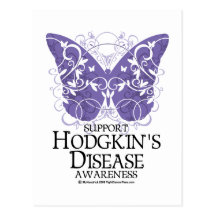 Hodgkin's Disease Butterfly Postcard
