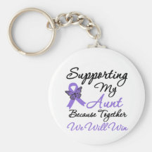 Hodgkin's Disease Supporting Aunt Key Chain