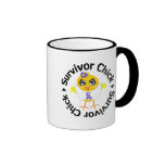 Hodgkins Disease Survivor Chick Coffee Mugs