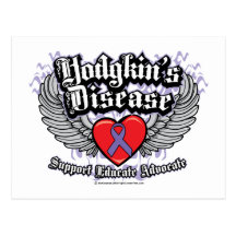 Hodgkin's Disease Wings Post Card