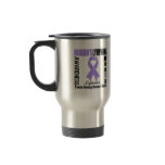 Hodgkins Lymphoma Awareness Month Distress Ribbon mugs