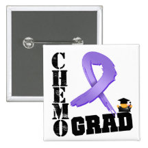 Hodgkin's Lymphoma Chemo Grad Button