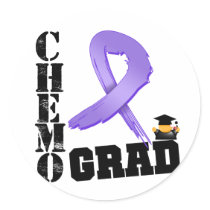 Hodgkins Lymphoma Chemo Grad Stickers