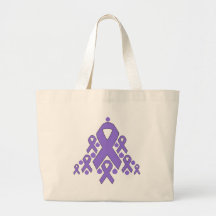 Hodgkin's Lymphoma Christmas Ribbon Tree Bags