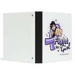Hodgkin's Lymphoma Fist - Fight Like a Girl 3 Ring Binders