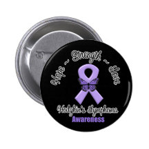 Hodgkins Lymphoma Hope Strength Love Button