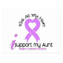 Hodgkins Lymphoma I Support My Aunt Post Cards
