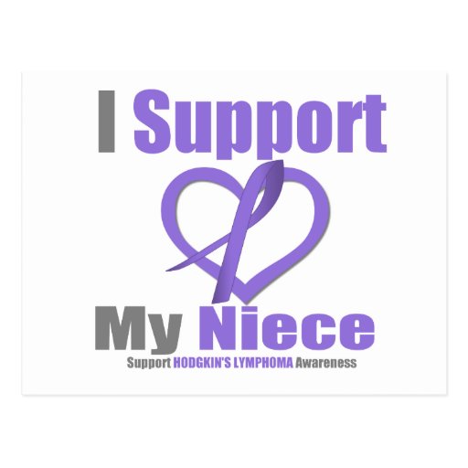 Hodgkin's Lymphoma I Support My Niece Post Cards