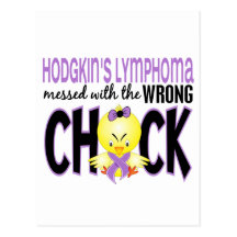 Hodgkins Lymphoma Messed With The Wrong Chick Postcards