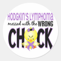 Hodgkins Lymphoma Messed With The Wrong Chick Sticker