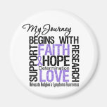Hodgkins Lymphoma My Journey Begins With FAITH Magnet