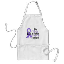 Hodgkins Lymphoma Ribbon My Hero My Daughter Aprons