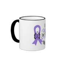 Hodgkins Lymphoma Ribbon My Hero My Daughter Mug