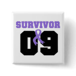 Hodgkins Lymphoma Survivor 09 Years buttons