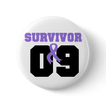 Hodgkins Lymphoma Survivor 09 Years Button