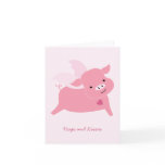 Hogs and Kisses Valentine's Day Card