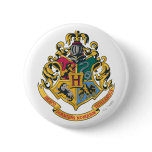 Hogwarts Crest Full Colour Button