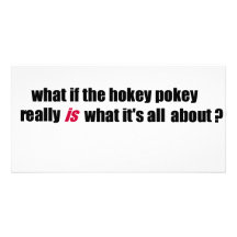 Hokey pokey custom photo card