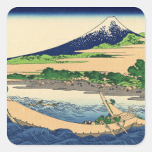 Hokusai Art painting Mountains Stickers