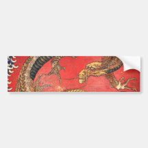 Hokusai Dragon Bumper Stickers