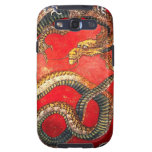 Hokusai Gold Japanese Dragon Galaxy S3 Case