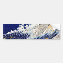 Hokusai Ocean Waves Japanese Fine Vintage Bumper Sticker