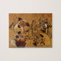 Hokusai - sept dieux de puzzle de fortune