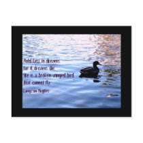 Hold Fast to Dreams Postcard