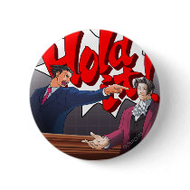 Hold It! Phoenix Wright & Miles Edgeworth Buttons