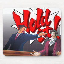 Hold It! Phoenix Wright & Miles Edgeworth Mousepads