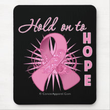 Hold On To Hope - Breast Cancer Mouse Pad