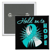 Hold On To Hope - Cervical Cancer Pin