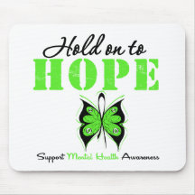 Hold on to Hope Mental Health Awareness Mouse Pads