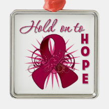 Hold On To Hope - Multiple Myeloma Christmas Ornament