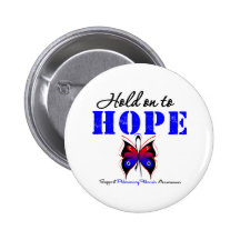 Hold On To Hope Pulmonary Fibrosis Pinback Buttons