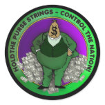 Hold the purse strings control the nation Sticker