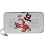 hold your tongue funny crab pinching his tonuge notebook speaker