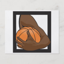 holding a basketball custom flyer